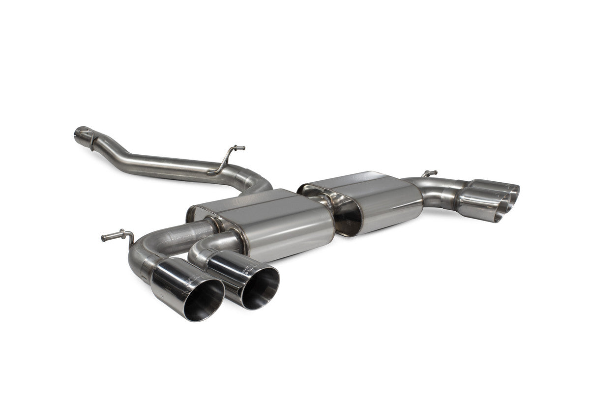 Scorpion Non-resonated cat/gpf-back system without valves for Audi S3 3-Door/Sportback 8V 2013-2020 SAUS109