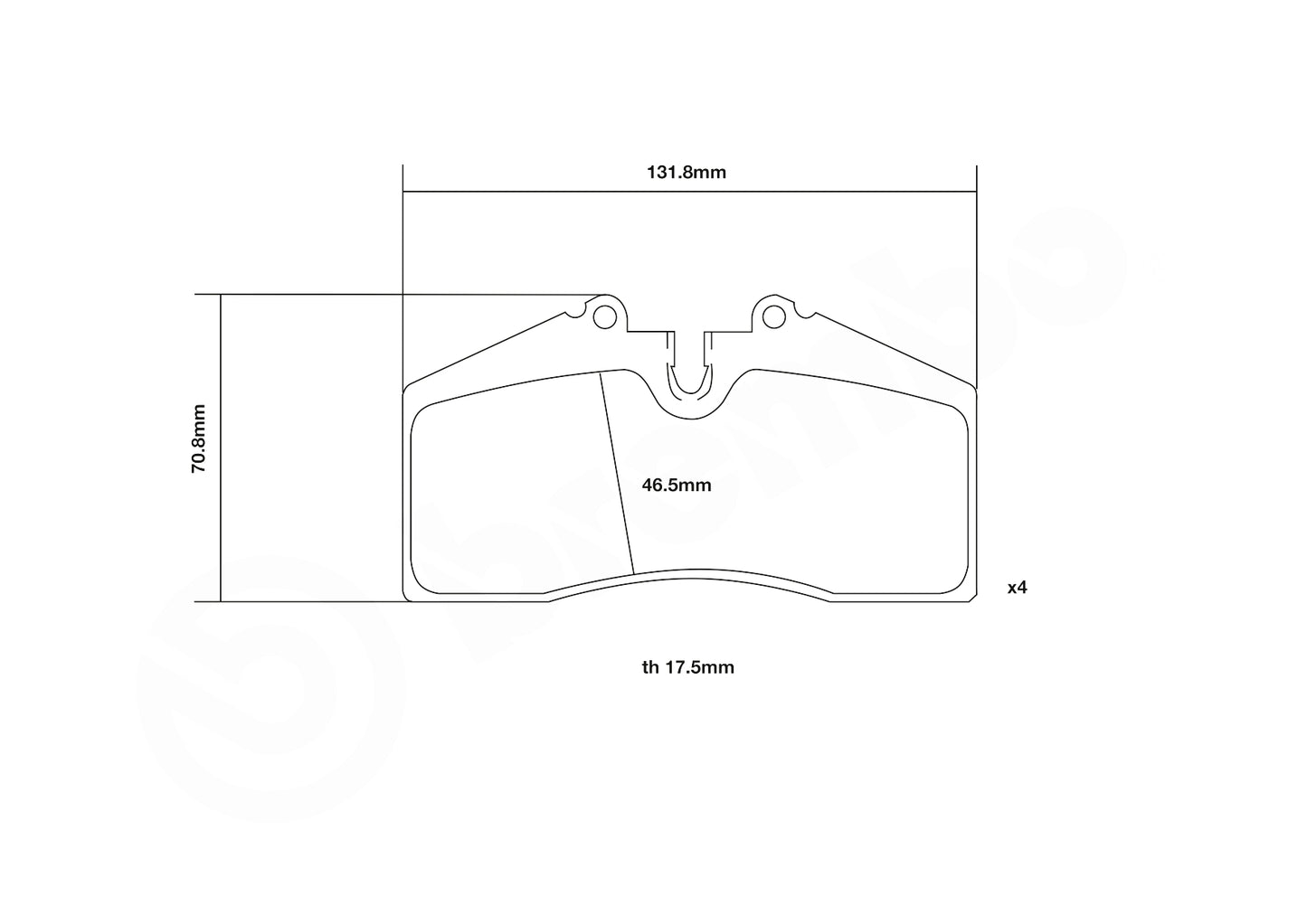 Brembo HP2 / HP2000 Front Brake Pads 07.B314.12-HP2