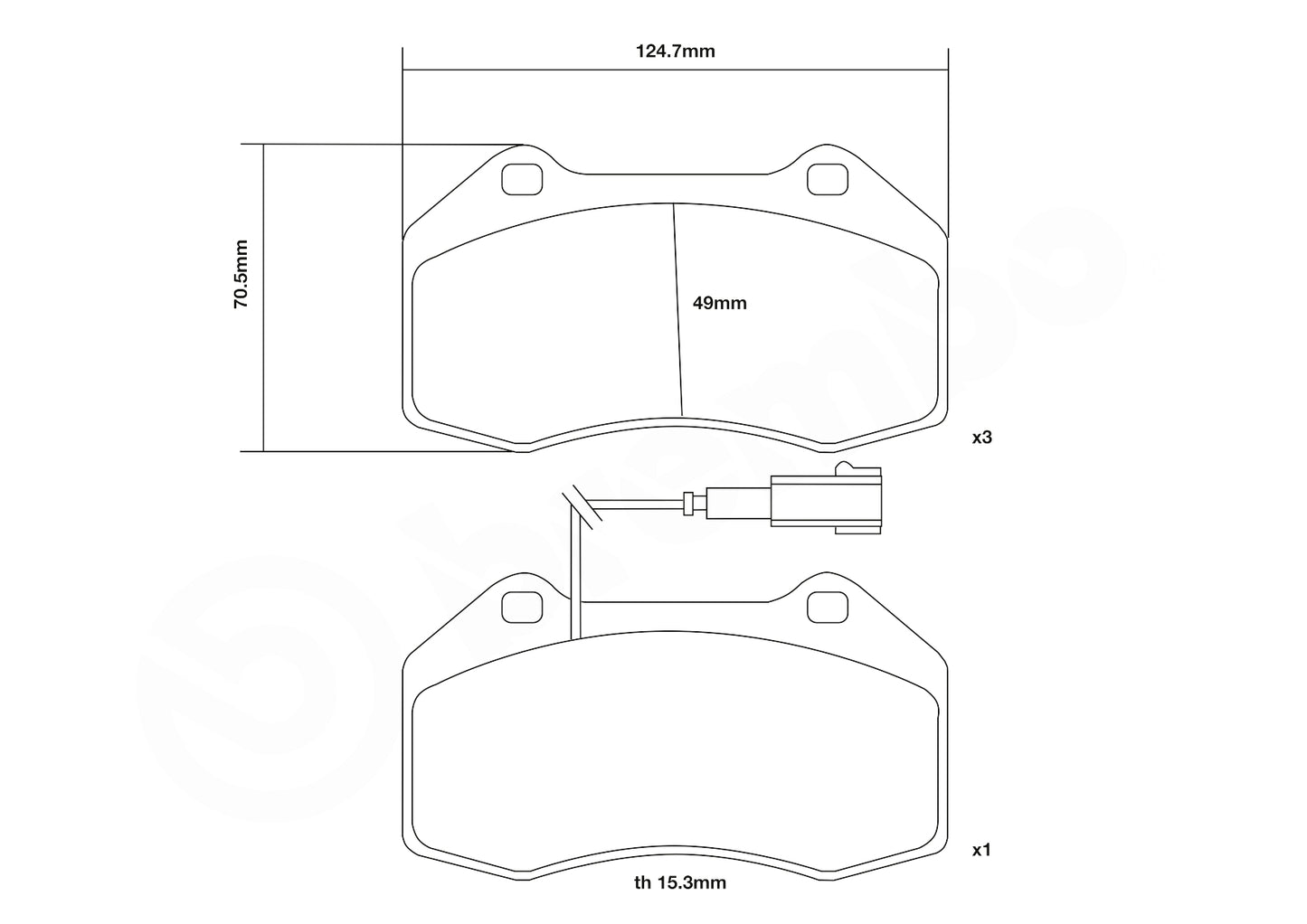 Brembo HP2 / HP2000 Front Brake Pads 07.B314.21-HP2