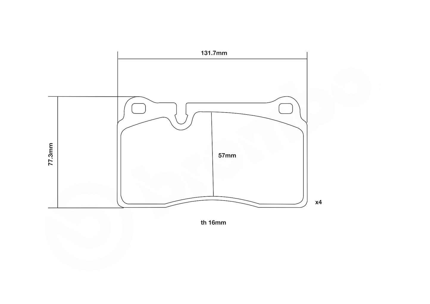 Brembo HP2 / HP2000 Front Brake Pads 07.B314.83-HP2